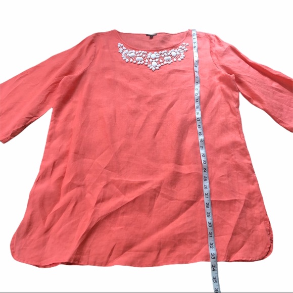 Talbots Linen Tunic Top - Picture 5 of 9